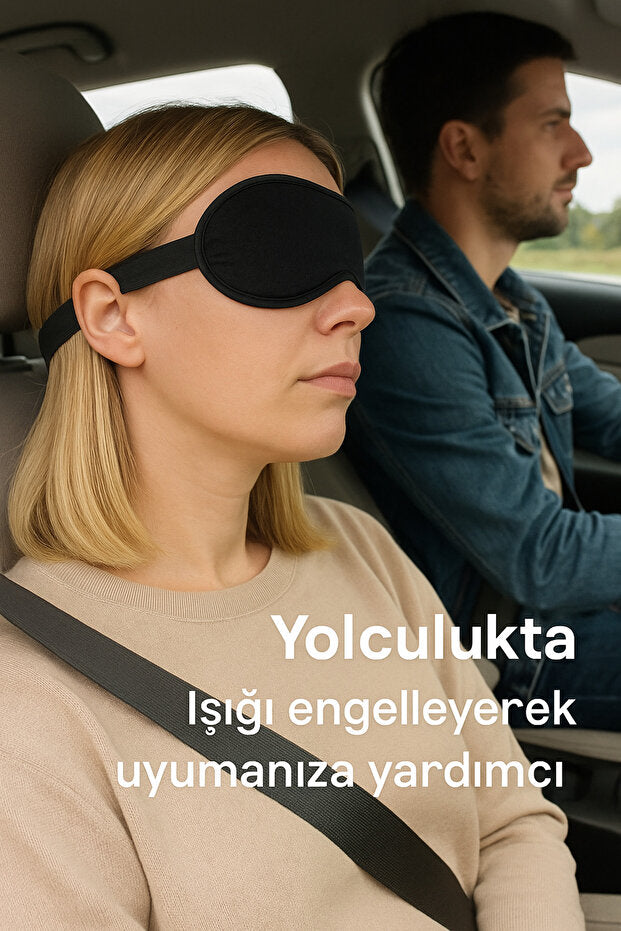 Işığı Geçirmez Yumuşak Rahat Uyku Bandı